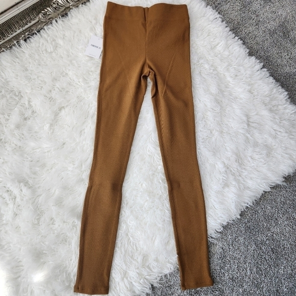 Forever 21 High Waist Ribbed Knit Leggins. Size Small. New. - Picture 2 of 8